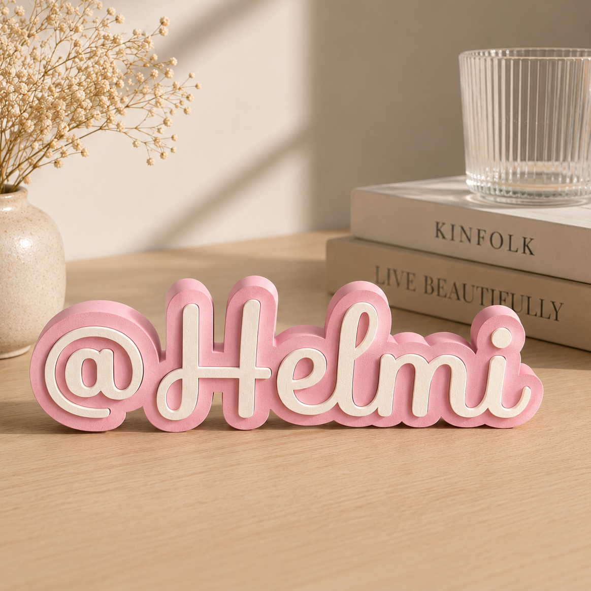 Peça Decorativa Personalizável com Nome ou @
