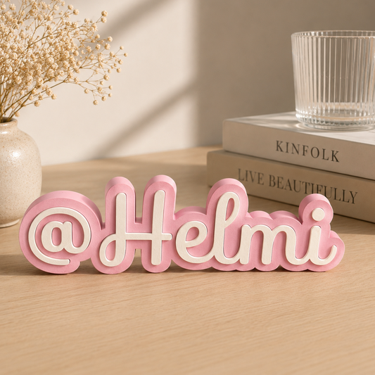 Peça Decorativa Personalizável com Nome ou @
