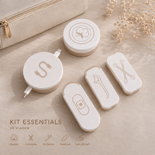 Kit Essentials Plus (5 peças com organizador de cabo)