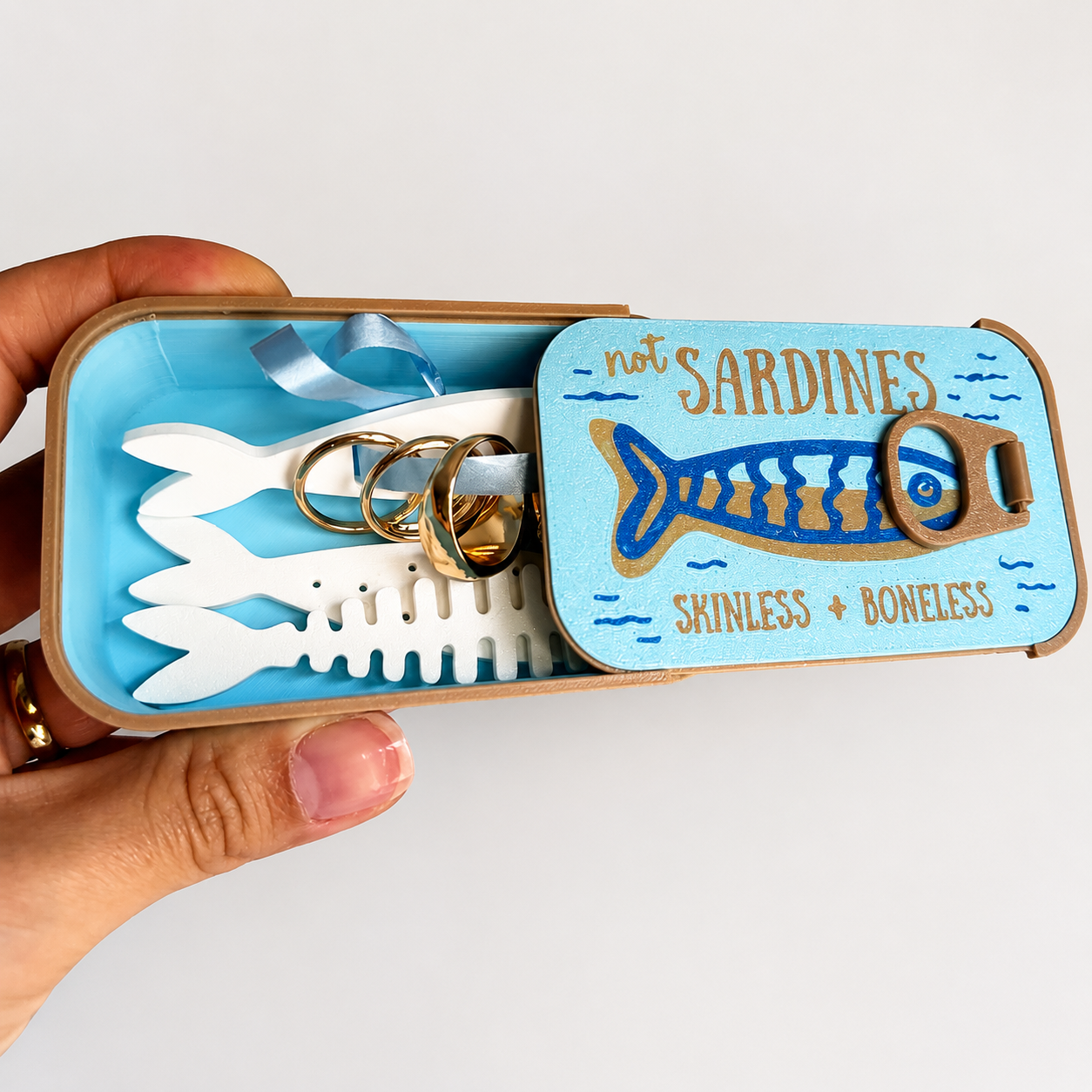 Porta- Jóia de Viagem com 3 peixes