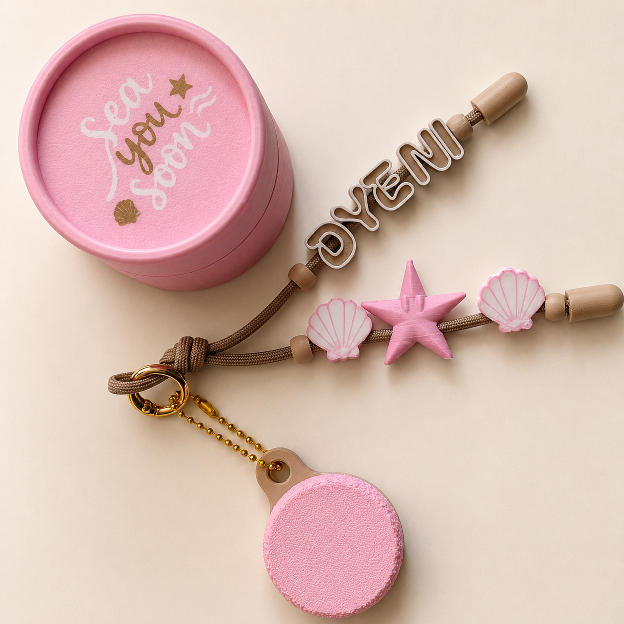 Bag Charm Personalizado – Concha